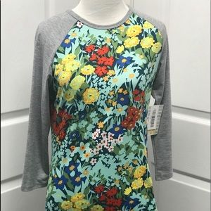 LuLaRoe New XXS Floral Randy Shirt NWT